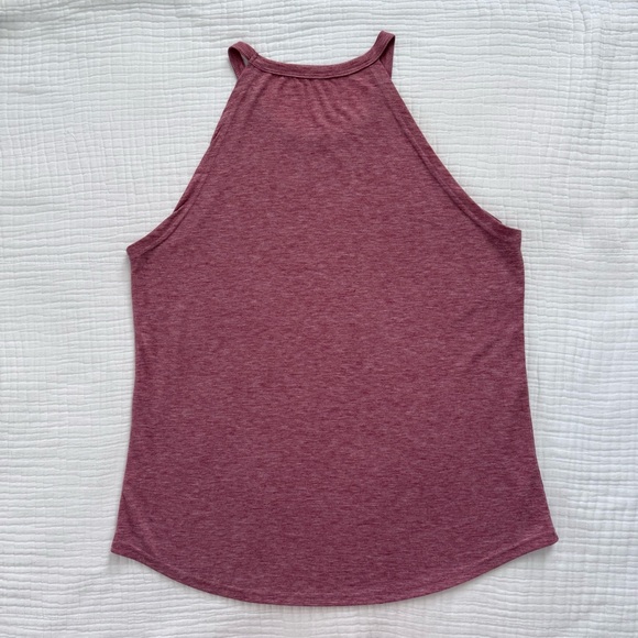 Mamacita Needs a Margarita burgundy red heather high neck tank top size XL - Picture 5 of 9
